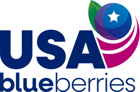 usa blueberriesのロゴ